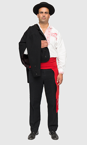 traje luxo grupo danças cantares perre